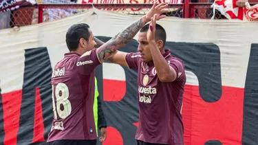El delantero la rompió en la fecha del fin de semana al anotar el segundo gol del triunfo 2-3 sobre FC Cajamarca de visita. | Foto: Liga1 Te Apuesto El delantero la rompió en la fecha del fin de semana al anotar el segundo gol del triunfo 2-3 sobre FC Cajamarca de visita. | Foto: Liga1 Te Apuesto
