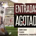 Universitario anunció el lleno total del Monumental para la premiación