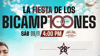 Universitario: Así será la fiesta del bicampeón en su Centenario