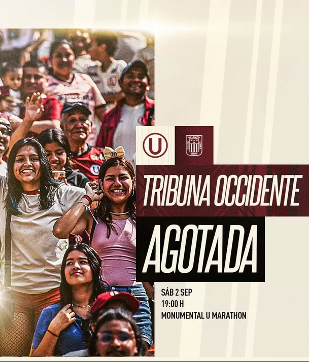 Tribuna occidente agotada. | Fuente: @FutFemeninoU