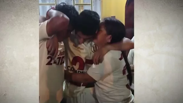 Universitario campeón de la Liga1: Piero Quispe y el emotivo abrazo con sus padres tras el título