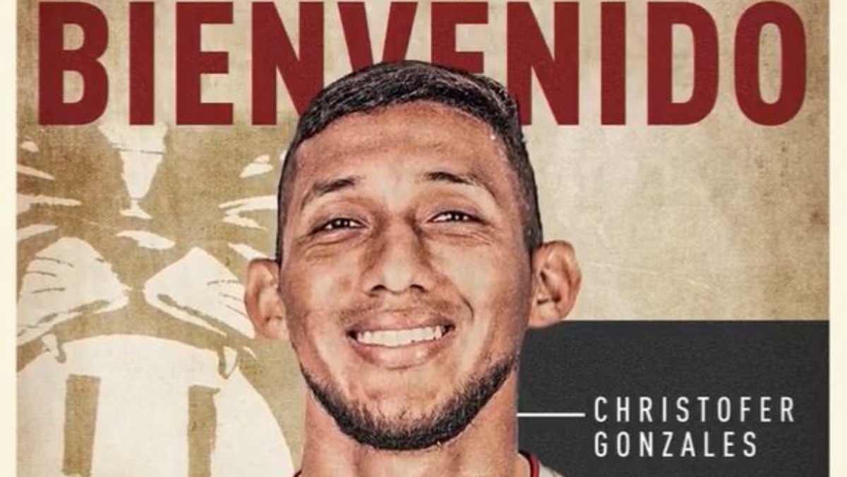 Christofer Gonzales es oficialmente nuevo jugador de Universitario. | Fuente: @universitario