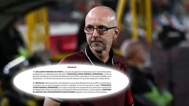 Javier Rabanal queda habilitado para dirigir este sábdo en Cutervo y también el Clásico ante Alianza. | AD