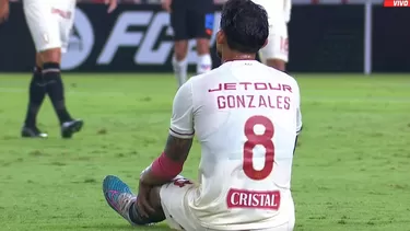 &#39;Canchita&#39; Gonzales salió lesionado del partido ante LDU por Copa Libertadores. | Foto: ESPN