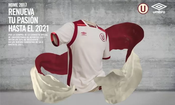 Universitario Umbro oficializo el modelo de camiseta para el 2017 America Deportes