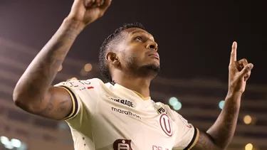 Alberto Quintero celebrando uno de sus goles con Universitario de Deportes. | Foto: Universitario