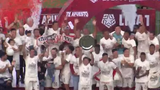 Universitario y la eufórica celebración tras lograr el Torneo Apertura de Liga 1