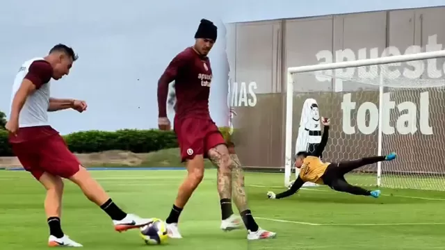 Diego Churín anotó un golazo en el entrenamiento de Universitario / Universitario