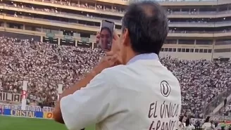 Fabián Bustos y su emotiva celebración tras conseguir el Apertura / Foto: Captura Gol Perú