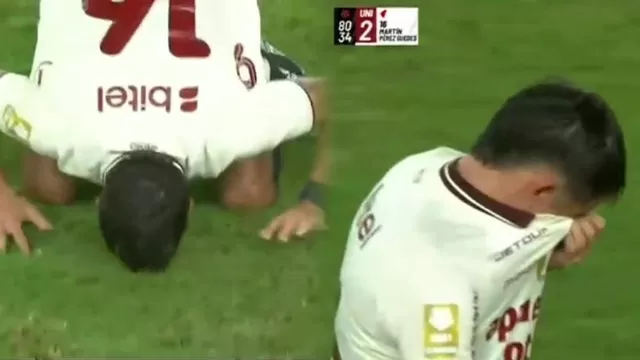 Universitario: Martín Pérez Guedes salió del campo entre aplausos en su despedida del club. | Video y captura: L1 MAX