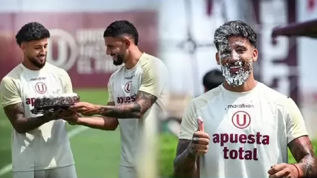 Universitario compartió postales en la que se puede ver que festejaron el cumpleaños de Caín Fara / Canal N 