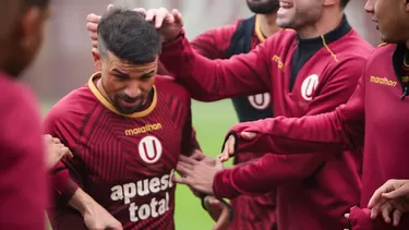 Gabriel Costa atravesó el callejón oscuro en su primer entrenamiento con la &#39;U&#39;. | Foto: Universitario.