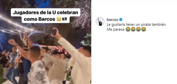 La respuesta de Hernán Barcos. | Fuente: @pasefiltrado.pe