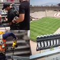 Universitario instala nueva iluminación en el Estadio Monumental