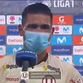 Universitario: Jonathan Dos Santos reconoció imprecisiones en el primer tiempo