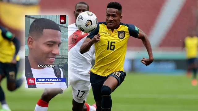 José Carabalí habló tras llegar al Perú para jugar por Universitario / X