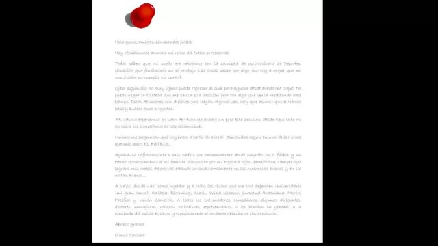 Universitario: Mauro Cantoro anunció retiro del fútbol con emotiva carta-foto-2