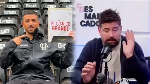 Mauro Cantoro quedó sorprendido con la presentación de Gabriel Costa a la 'U' / Composición AD / Desmarcados