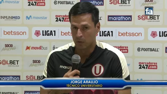 Universitario: &quot;Nos pareció injusto el resultado&quot;, afirmó Jorge Araujo