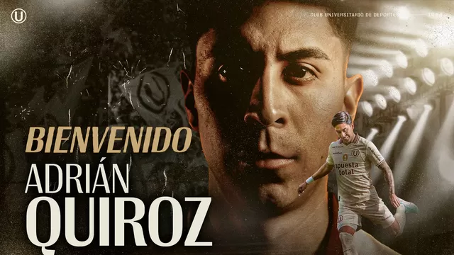 Universitario utilizó sus redes sociales y confirmó la llegada de Adrián Quiroz, quien la rompió con Los Chankas / Fuente: Universitario