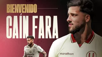 Universitario le dio una calurosa bienvenida a Caín Fara por medio de sus redes sociales / Universitario