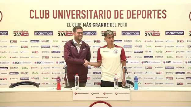 Universitario presentó oficialmente al mediocampista Jordan Guivin