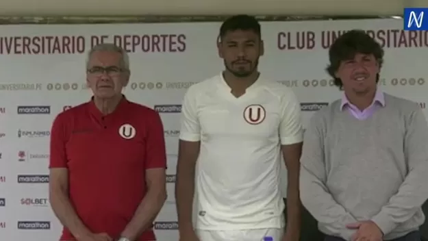 Universitario presentó oficialmente a Ángel Cayetano como fichaje para el 2022