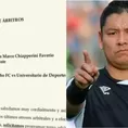 Universitario presentó queja por arbitraje de Joel Alarcón ante Ayacucho FC