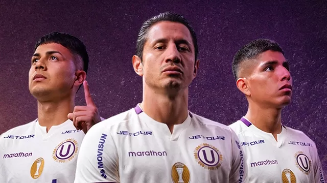 El club merengue psacó a la venta su nueva 'mica' crema con detalles morados para homenajear la Fe hacia el Cristo Moreno. | Universitario