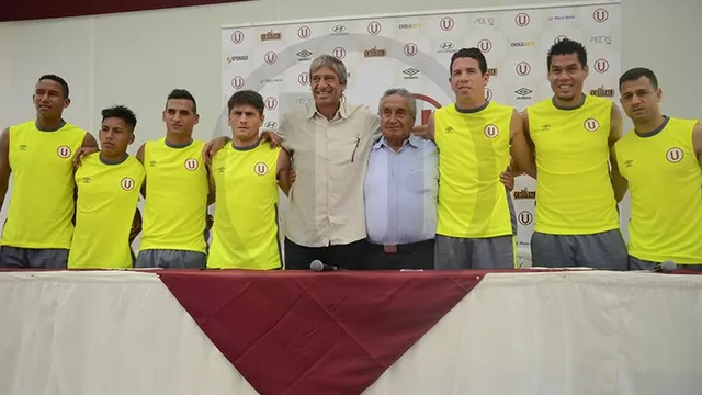 La presentaci&amp;oacute;n oficial de los refuerzos cremas. (Foto: Club Universitario)-foto-1