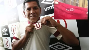 El &amp;#039;Puma&amp;#039; Carranza en la presentaci&amp;oacute;n de la camiseta.