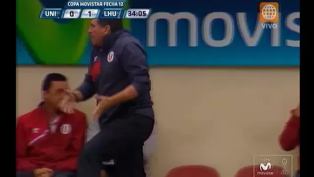 Universitario: la reacción de Luis Fernando Suárez tras gol de Balta