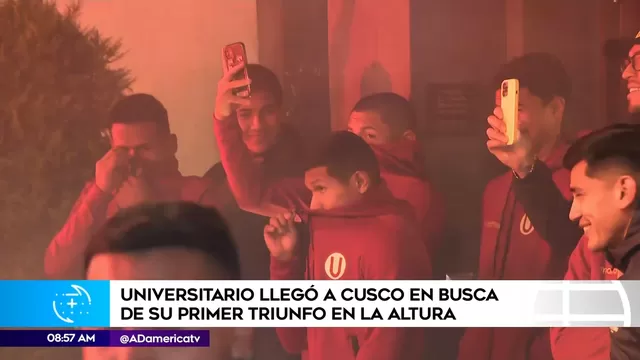 Universitario recibió el apoyo de su hinchada en Cusco. | Video: AD