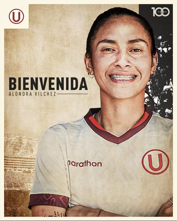 Alondra Vílchez jugará en Universitario. | Foto: @FutFemeninoU