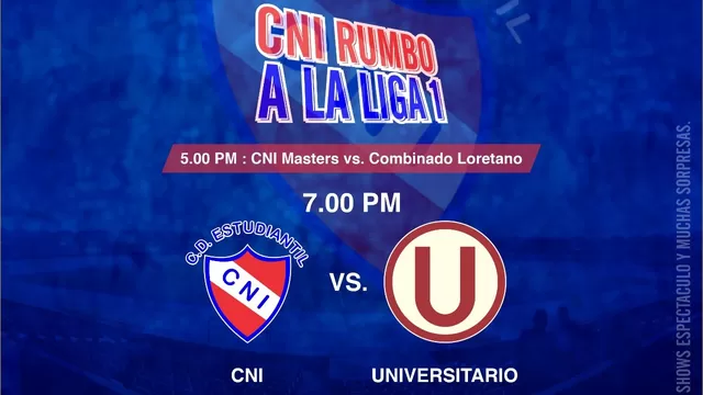 Universitario será rival de Estudiantil CNI en su &#39;Noche Alba&#39;