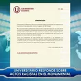 Universitario se compromete a identificar a responsable de acto racista