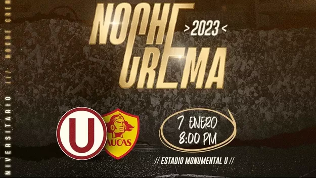 Universitario transmitirá en vivo la Noche Crema por Facebook y YouTube
