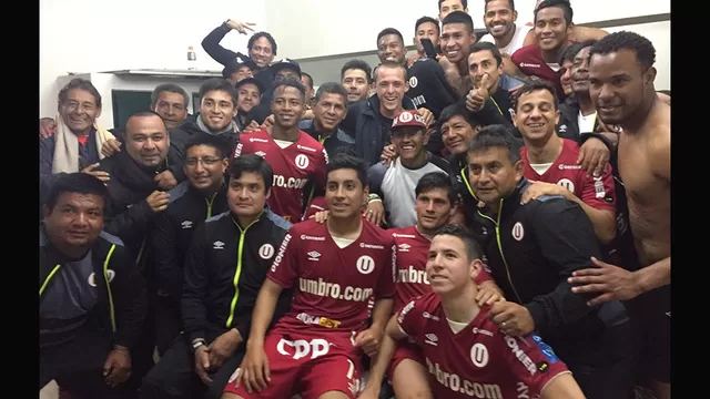 Universitario empató 4-4 con San Martín y así celebró en el camerino