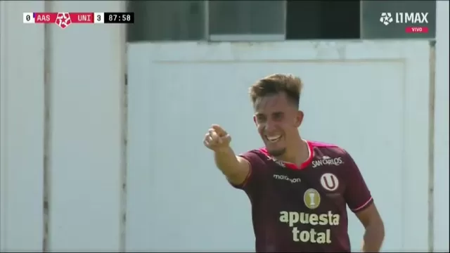 Pérez Guedes apareció sobre los 87 para decretar la goleada de Universitario en Sullana. | Video: L1 Max.