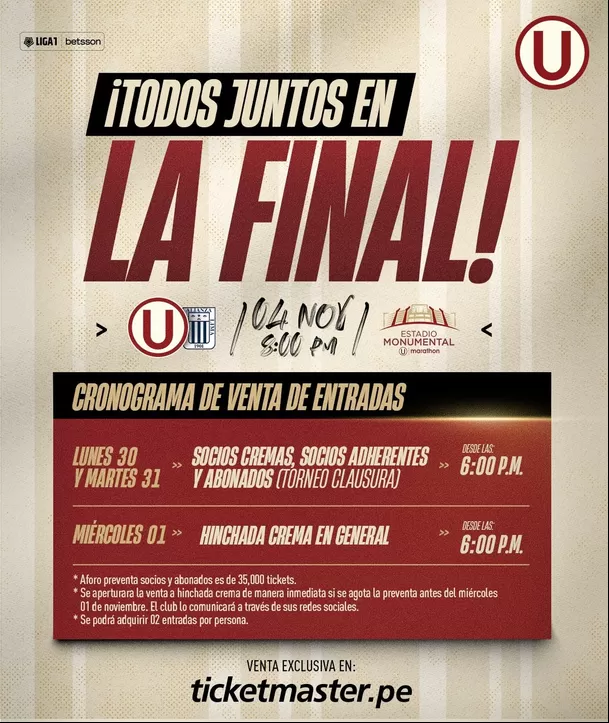 Esto anunció Universitario. | Imagen: @Universitario