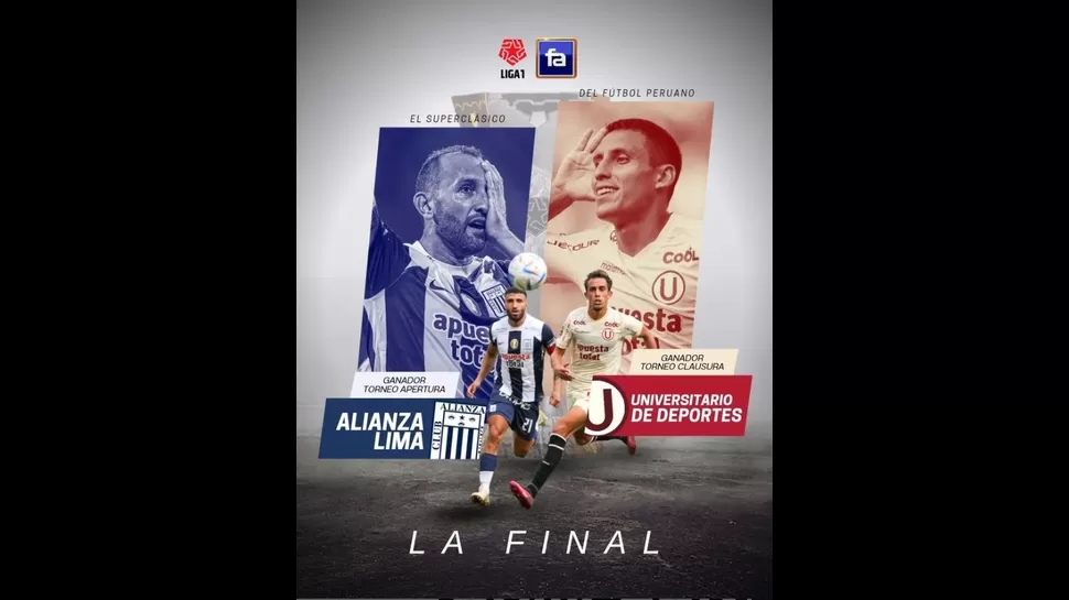 Alianza Lima vs. Universitario por la gran final de la Liga1 Betsson 2023. | Foto: FA.