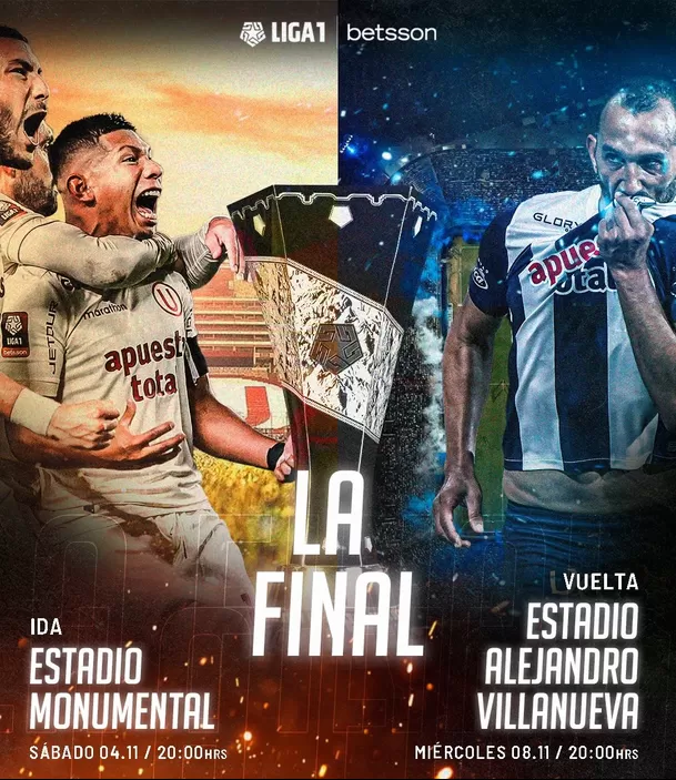 Universitario vs. Alianza Lima por la final de la Liga 1 Betsson. | Fuente: @LigaFutProf