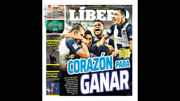 Alianza Lima venció 2-1 a Universitario en el clásico peruano.