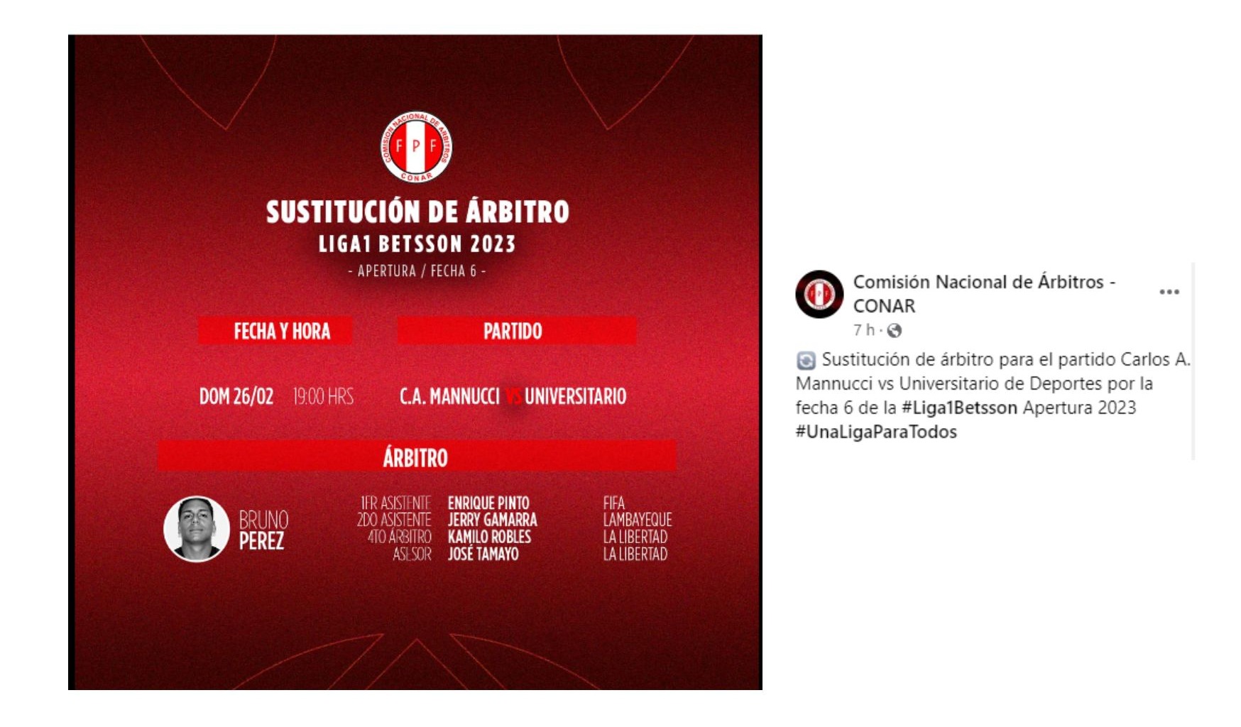 Anuncio de la CONAR / Facebook