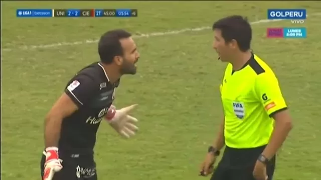 José Carvallo vio la roja en el tiempo de descuento. | Video: Gol Perú