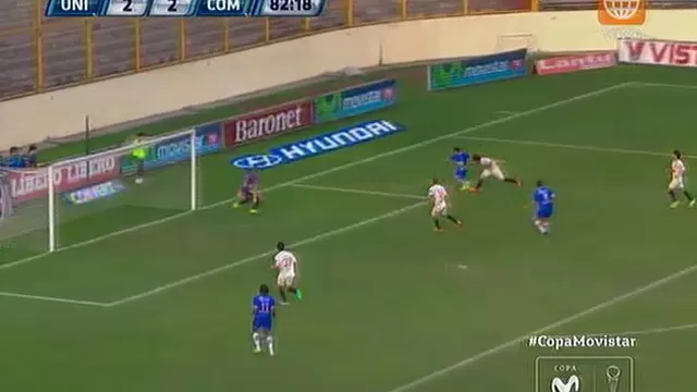 Universitario vs. Comercio: Carranza puso el 3-2 con golazo de tres dedos