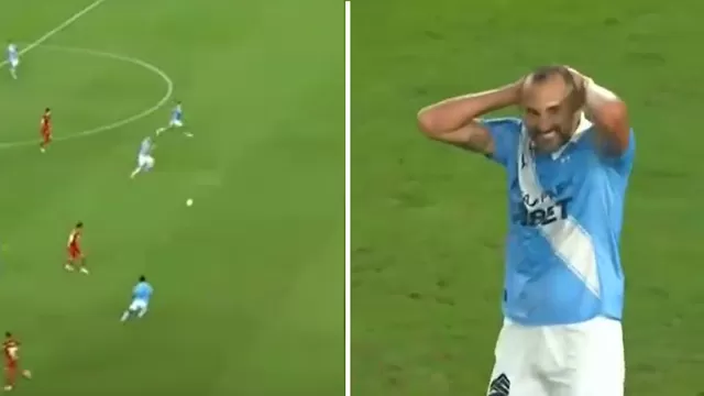 Hernán Barcos no aprovechó blooper de Adrián Quiroz y se falló el 1-0 de Sporting Cristal vs Universitario