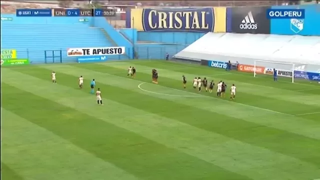 Universitario vs. UTC: Iván Santillán descontó 4-1 con golazo de tiro libre