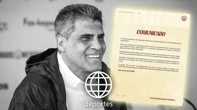 Universitario tomó una decisión respecto al futuro de Álvaro Barco como director deportivo. | X de Universitario
