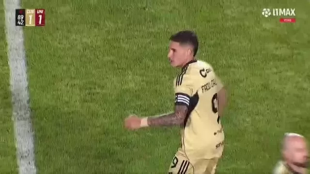 Facundo Callejo anotó de penal tras revisión del VAR y Cusco FC y Universitario empatan a uno. | AD